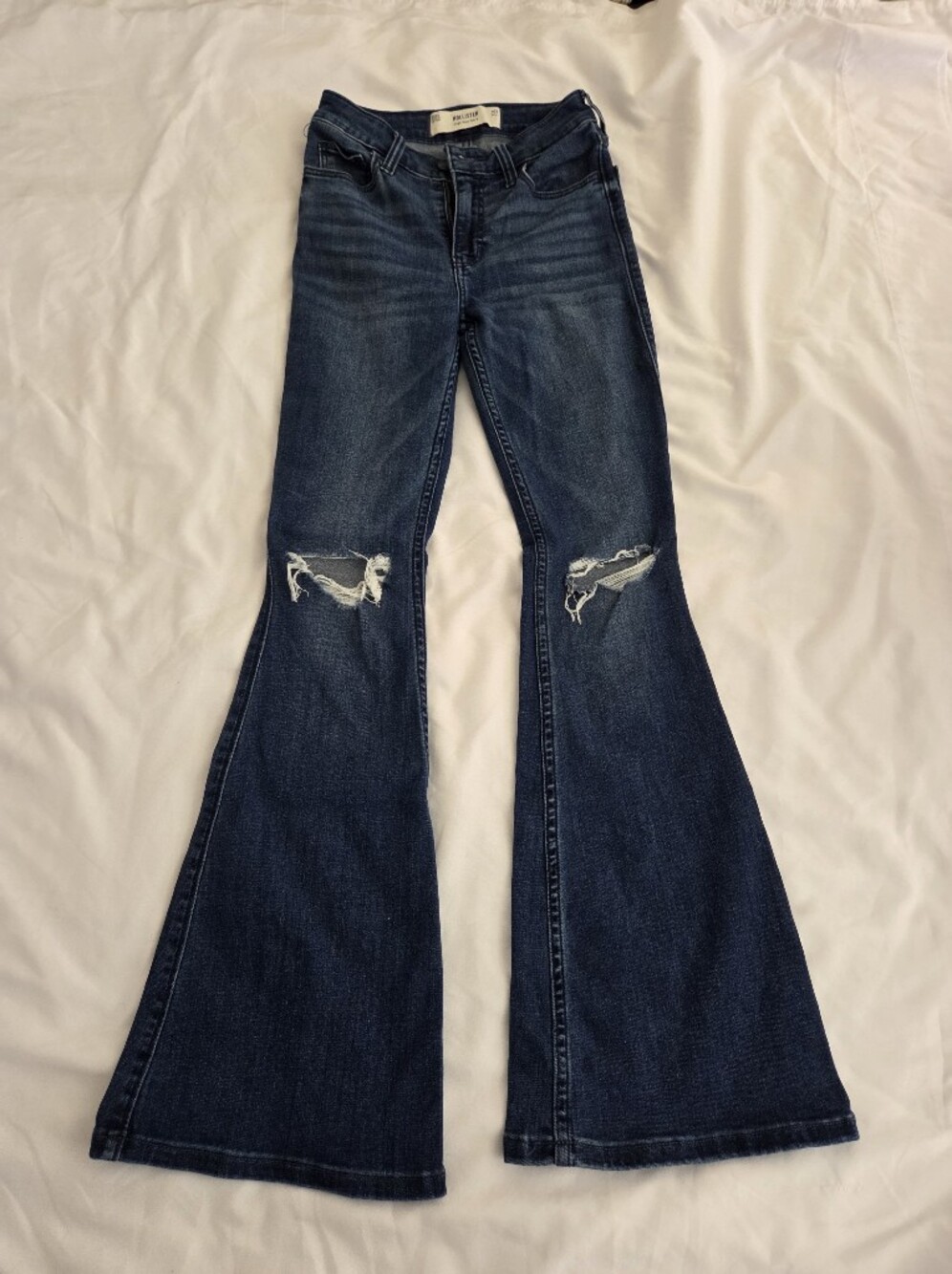 Hollister Dark Blue Distressed Women’s Jeans 000s 23s